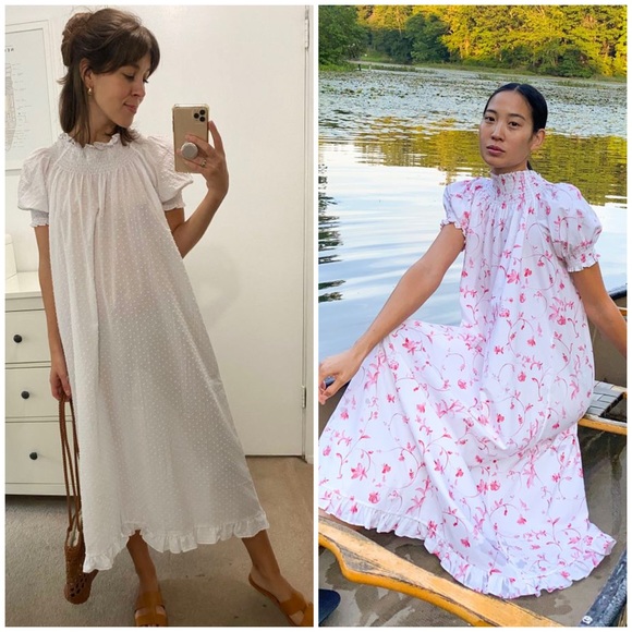 Caroline Nap Dress In Pink Floral 